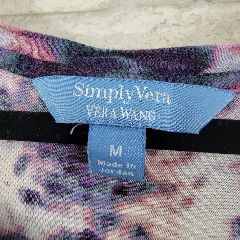 Simply Vera Wang long sleeve top women's medium - Picture 2 of 5